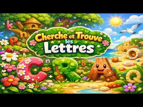 Cherche les Lettres de l'Alphabet : Jeu Maternelle 3-6 ans 🔍
